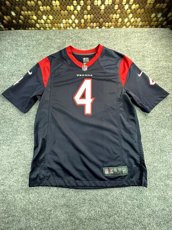Nike Other - Nike Houston Texans Deshaun Watson #4 NFL Jersey Men's Large Navy Game Jersey